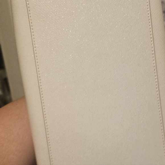 Coach light pink laser cut flower leather shoulder tote EUC #F38158 - Picture 7 of 16